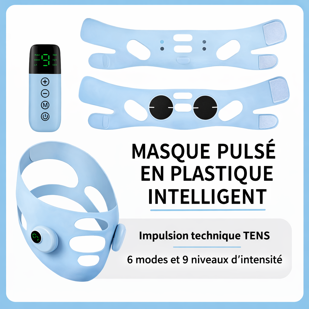 Masque Liftant EMS/TENS Intelligent – Raffermissant Visage Anti-Âge