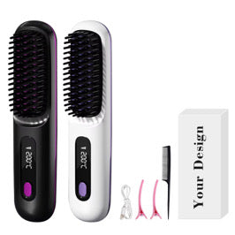 Brosse Lissante Sans Fil — Lisse tes cheveux en 5 min