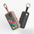 Mini Power Bank Porte-Clés 5000mAh — Connecteur Intégré USB C, Écran LED & Ultra Compact